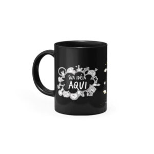 Caneca Preta Personalizada