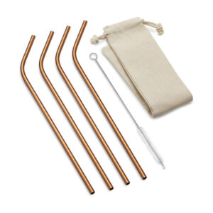 Canudo de Metal Grosso Personalizado