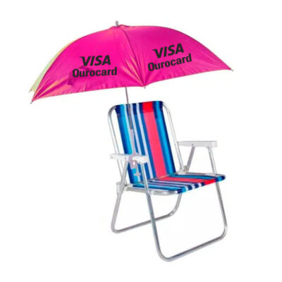 Cadeira de Praia e Guarda Sol Personalizado