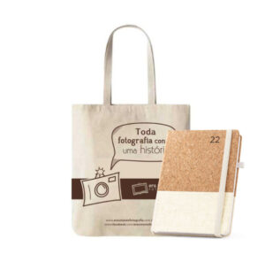 Kit Ecológico Ecobag e Agenda Cortiça