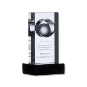 Troféu De Vidro Personalizado Brinde