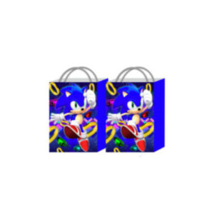 40 Sacolinhas Personalizada Sonic Aniversário