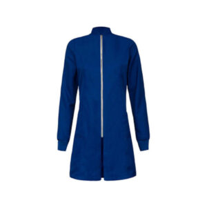 Jaleco Feminino Gola Padre Azul Personalizado